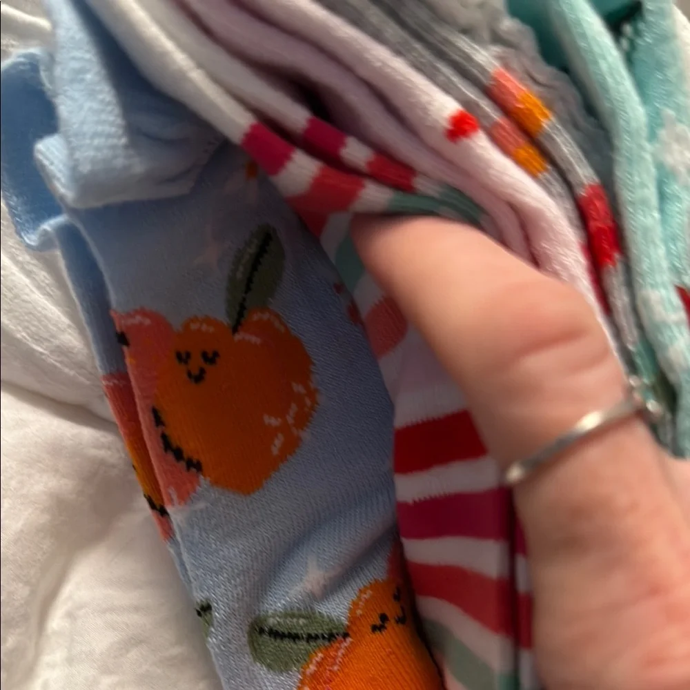6 pairs Various colors of FRUIT Pattern Low Cut Socks -so cute!